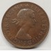 AUSTRALIA 1955 . HALF 1/2 PENNY . ERROR . METAL FLAW . WEAK DATE STRIKE